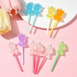 10 шт. большие подвески из светящейся полупрозрачной смолы FIND-FS0002-91A