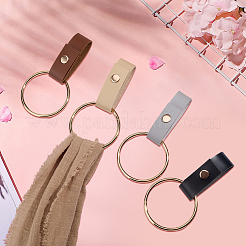 4шт. 4-х цветный держатель для полотенец из искусственной кожи&nbsp;HJEW-CN0001-35