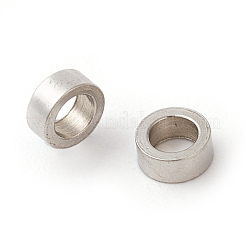 変色しない201ステンレススチール製リンクリング  リング  ステンレス鋼色  5x2mm  内径：3mm&nbsp;X-STAS-F192-009P-03