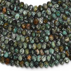 Бусы натуральная африканская бирюза (яшма) G-Z111-A13-02