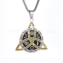 Ожерелья с подвеской из нержавеющей стали Viking Triskelion Knock 201 для мужчин FS-WG7E48C-01