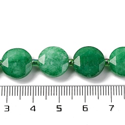 Окрашенные природные белый нефрит бисер пряди G-NH0004-047