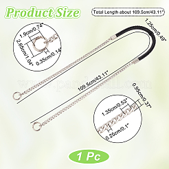 Плетеный плечевой ремень из искусственной кожи&nbsp;FIND-WH0152-160