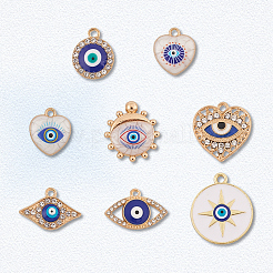 32шт 8 стиля подвески из сплава с эмалью&nbsp;ENAM-SC0006-66