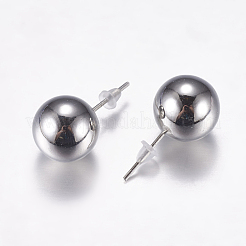 Пластиковые серьги ccb EJEW-F129-12mm-P