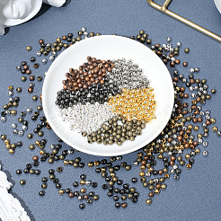 2700 шт. 6 цвета железные дистанционные бусины&nbsp;IFIN-PA0001-01