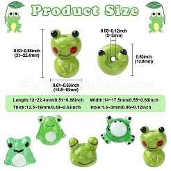 10 шт. 5 стиля лягушки для украшения дома&nbsp;LAMP-CJ0002-58
