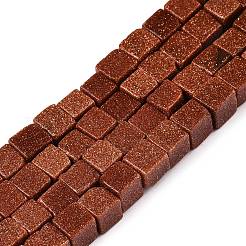 Синтетические голдстоуновские бисер пряди G-T139-6x6-18A