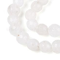 Chapelets de perles en jade blanc naturel teinté&nbsp;X-G-T139-6mm-60-26