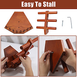 Комплект украшений из цельного дерева&nbsp;DJEW-WH0028-005