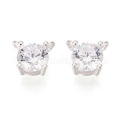 925 стерлингового серебра микро Pave прозрачные кубические циркониевые подвески STER-N017-17A-S