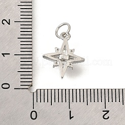 Pendentifs avec zircon cubiques à micro-pavés en laiton&nbsp;LS-KK-V008-09P
