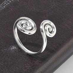 Anillos abiertos para puños de acero inoxidable 304&nbsp;RJEW-D357-04P