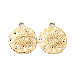 Pendentifs en acier inoxydable 304 micro pavés de zircones cubiques transparentes&nbsp;STAS-J400-27G