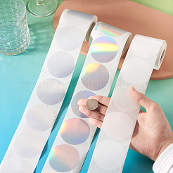 3 rouleau de 3 styles d'autocollants holographiques imprimables en plastique vinyle&nbsp;OFST-TA0001-10A