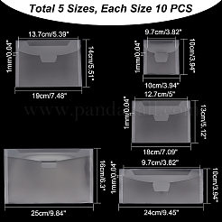 50шт 5 стиль pp пластиковый конверт AJEW-GL0001-34