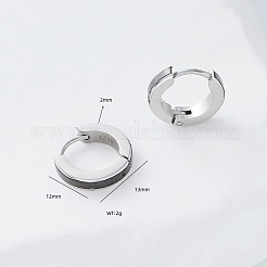 Pendientes de aro de acero inoxidable 304&nbsp;XQ3729