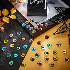 Стеклянные кабошоны с плоской задней стенкой&nbsp;GGLA-PH0001-01B-01