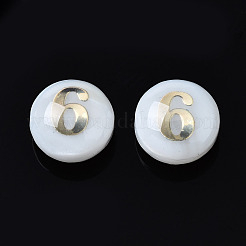 Бусины из натуральных пресноводных ракушек SHEL-N003-20-06