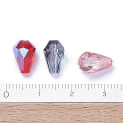 Гальванические бусины из чешского стекла GLAA-O018-33