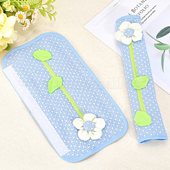 Накладки на ручки холодильника из поликоттона с цветочным узором&nbsp;AJEW-WH20042-71A