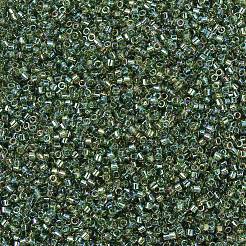 MIYUKIデリカビーズ  シリンダー  日本製シードビーズ  11/0  （db1247)透明オリーブab  1.3x1.6mm  穴：0.8mm  約10000個/袋  50 G /袋&nbsp;SEED-X0054-DB1247