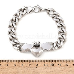 304 Edelstahl-Kettenarmbänder&nbsp;LS-BJEW-D379-18P