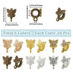 120 шт. 6-х цветные литые трубчатые дужки&nbsp;FIND-SC0017-99