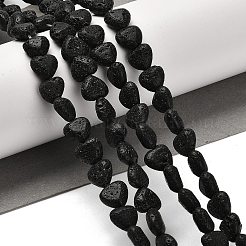 Бусы из натуральной лавы G-G175-D15-01