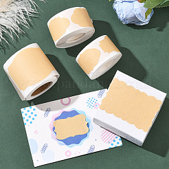 3 рулон 3 стилей этикетки из крафт-бумаги DIY-BBC0002-68