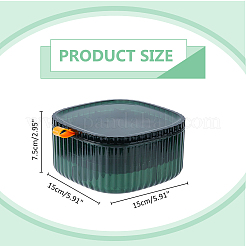 Многослойная шкатулка для драгоценностей из пластика для домашних животных CON-WH0092-64