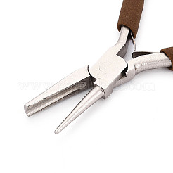 Круглые/вогнутые стальные плоскогубцы №55 с нескользящими удобными рукоятками.&nbsp;TOOL-N008-10