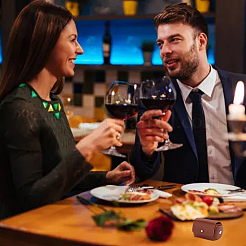 Мешочек для обручальных колец из искусственной кожи ABAG-WH0045-10B