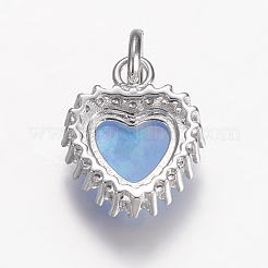 Латунные микро проложить кубического циркония подвески&nbsp;ZIRC-G141-01P-A