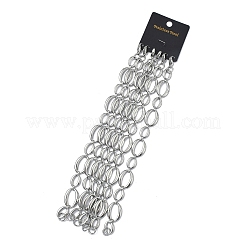 Bracelets à maillons en acier inoxydable 304 pour femmes&nbsp;BJEW-B169-04B-P