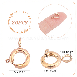 Ионное покрытие (ip) 20 шт. 304 нержавеющая сталь гладкая поверхность пружинные кольцевые застежки STAS-UN0040-96RG