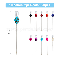 Портновская булавка из синтетической бирюзы DIY-AB00014