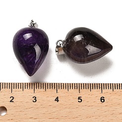 Подвески из натурального аметиста &nbsp;G-M424-02P-09