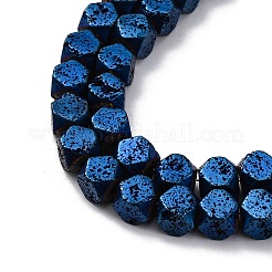 Гальванические бусины из натуральной лавы G-A256-C01-01F