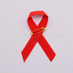 Broche de poliéster&nbsp;AJEW-WH0018-44D
