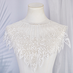 Отделка воротника из полиэстера с компьютерной вышивкой DIY-WH20002-206F