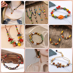 120шт фарфоровые бусины ручной работы&nbsp;PORC-LT0001-13E