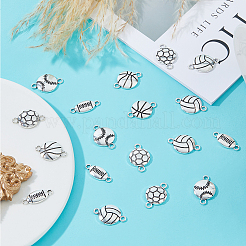 60 stücke 5 arten tibetischen stil zink-legierung sport ball stecker charms&nbsp;FIND-HS0001-38