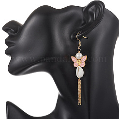 Boucles d'oreilles en alliage émaillé&nbsp;EJEW-JE07227