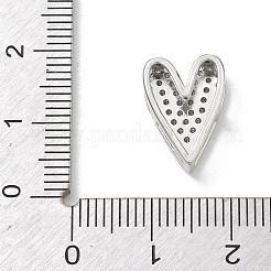 Breloques en laiton micro pavé de zircone cubique transparente pour la saint-valentin&nbsp;KK-A300-20P