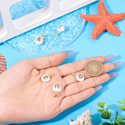 5шт 5 стиля подвески из натурального культивированного пресноводного жемчуга KK-TA0002-27