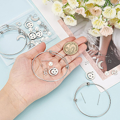 Набор для самостоятельного изготовления браслета с подвеской в виде луны и звезды DIY-BC0004-64