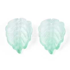 Запекание расписных прозрачных стеклянных бусин-лепестков&nbsp;DGLA-N004-05