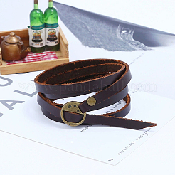 1 шт. кожаные шнуры-браслеты/цепочки-ремни&nbsp;BJEW-CL0001-19