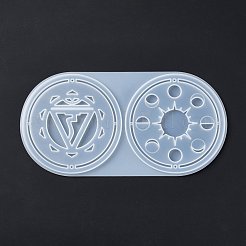 Méditation yoga pendentifs tapis de tasse moules en silicone&nbsp;DIY-B056-02C